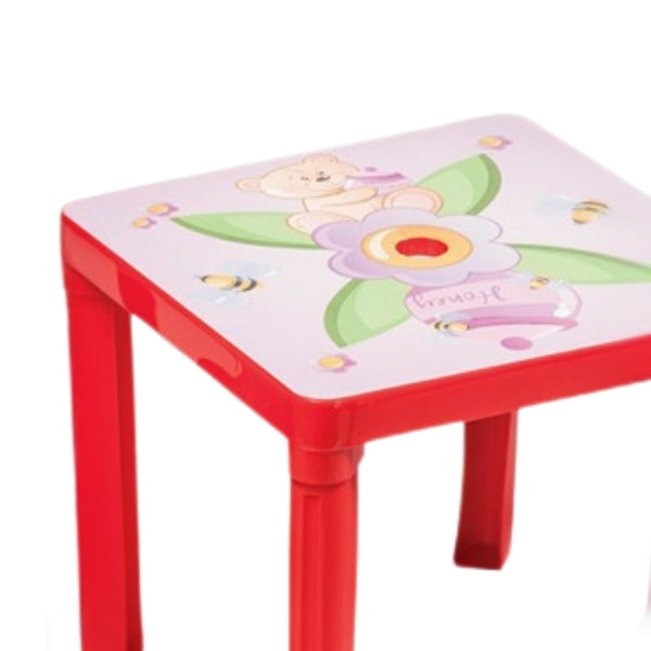 Paradiso Toys Red Kids Table and Chair Set | Durable Plastic
