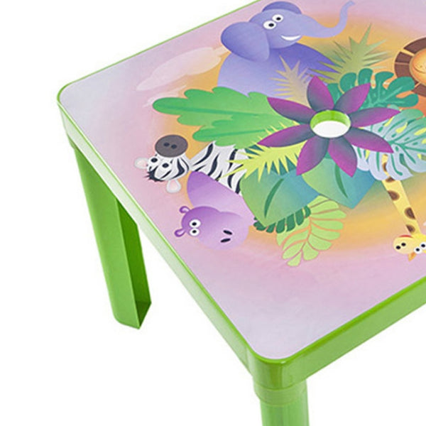 Paradiso Toys Green Kids Table and Chair Set | Durable Plastic