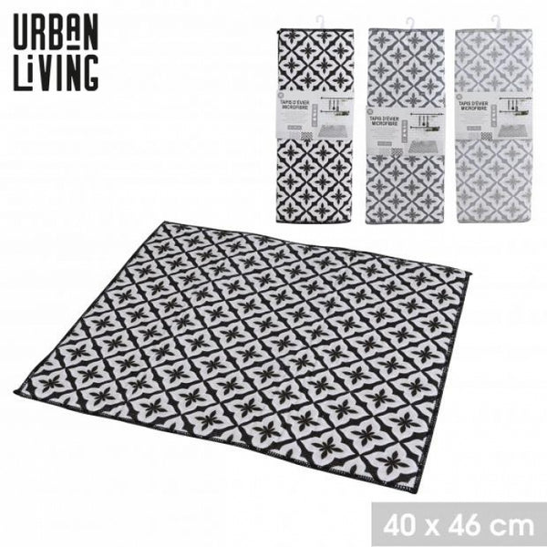 Urban Living High-Absorbency Microfiber Dish Drying Mat | 40 x 46 cm | Available in Black, Grey, and Light Grey