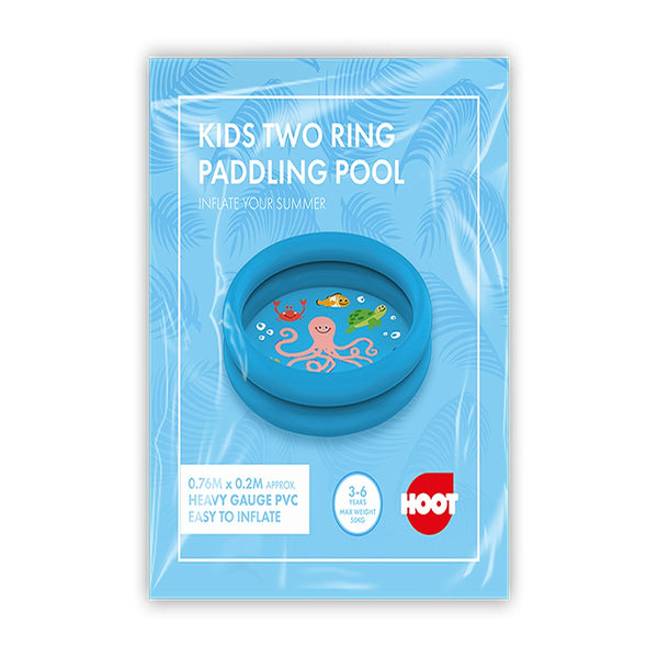 Hoot Sea Animal Two Ring Paddling Pool | 0.76m x 0.2m