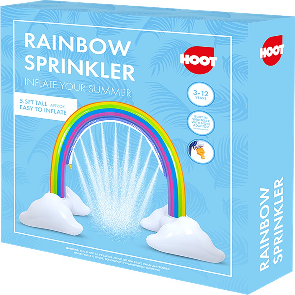 Hoot Inflatable Rainbow Sprinkler | 5.5ft Tall