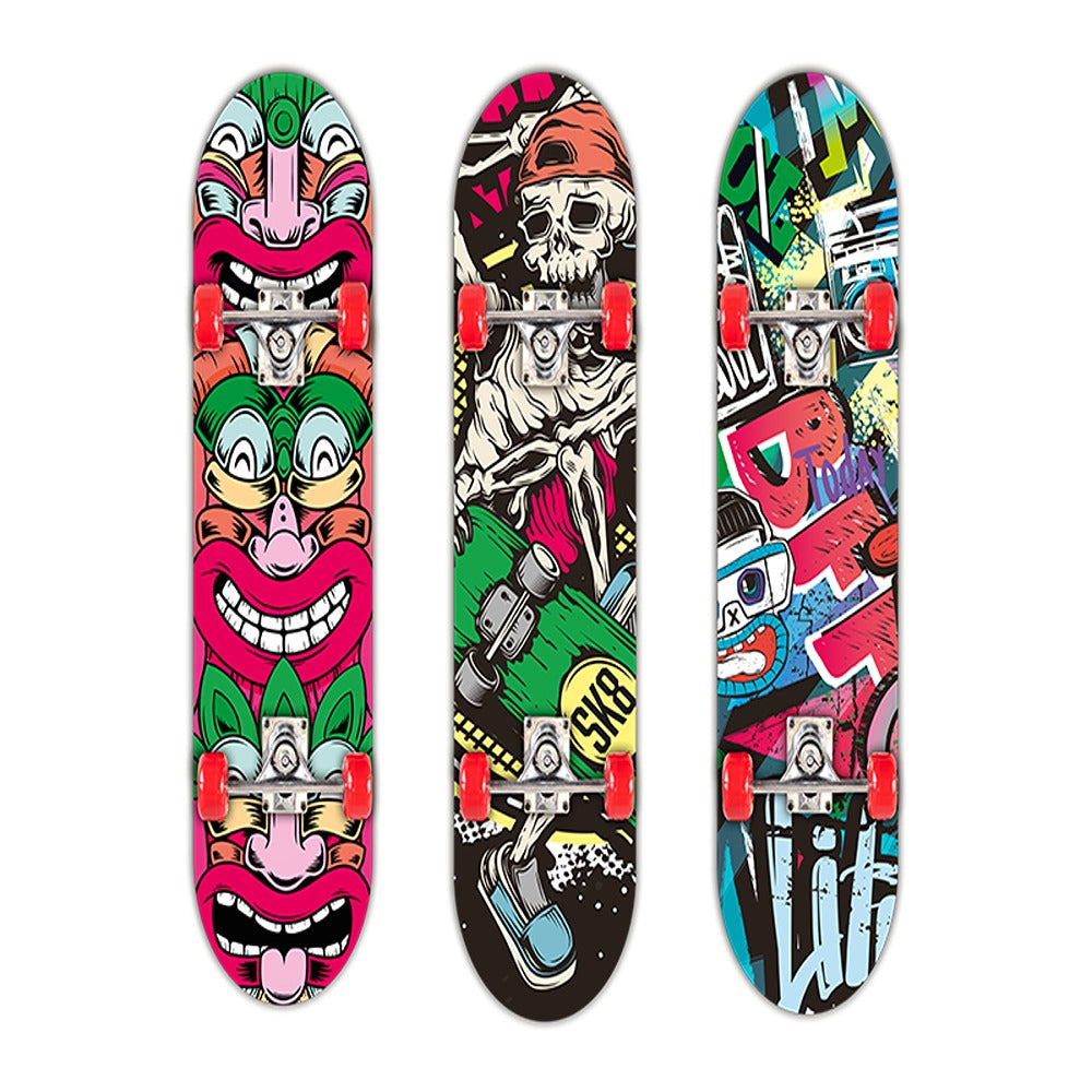 Hoot Kids Printed Skateboard | 31" | Eco-Friendly Design