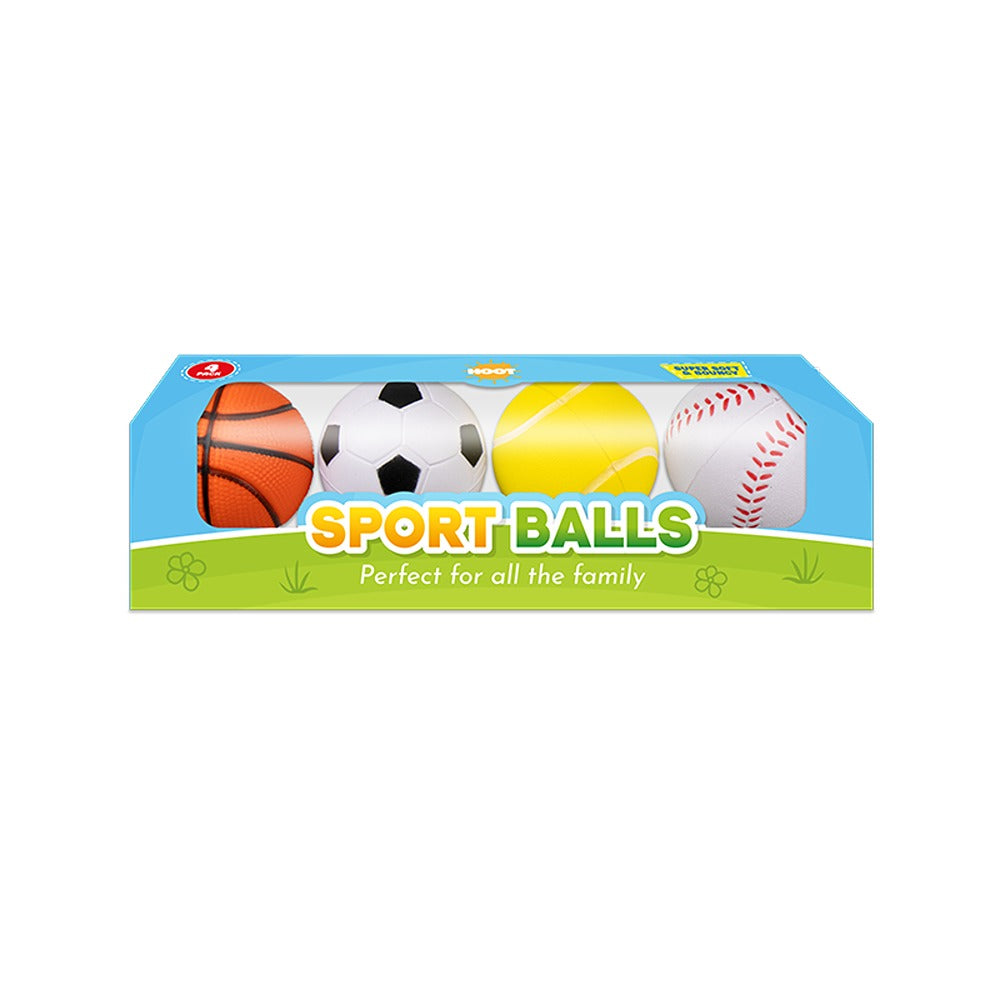 Hoot Sports Balls Set | 4 Pack