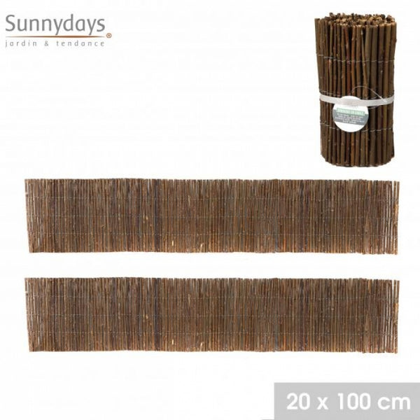 Sunnydays Eco-Friendly Willow Garden Border | 20 x 100cm