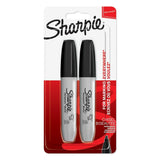 Sharpie Permanent Marker with Chisel Tip | Black, 2-Pack