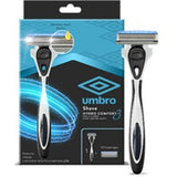 Umbro Triple Blade System Shave Kit | 1 Handle + 10 Cartridges