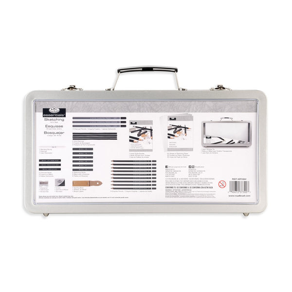 Royal & Langnickel Large Window Sketch Art Set | 51 Piece, HB–6B, Charcoal