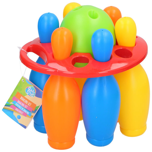 Eddy Toys Children's Bowling Set | Durable Plastic & Compact Carrier
