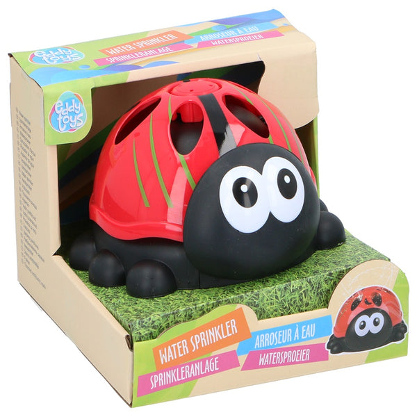Eddy Toys Ladybug Water Sprinkler | 360° Spray Durable Plastic