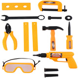 Eddy Toys Children's 13pc Tool Set | Bright Orange & Black