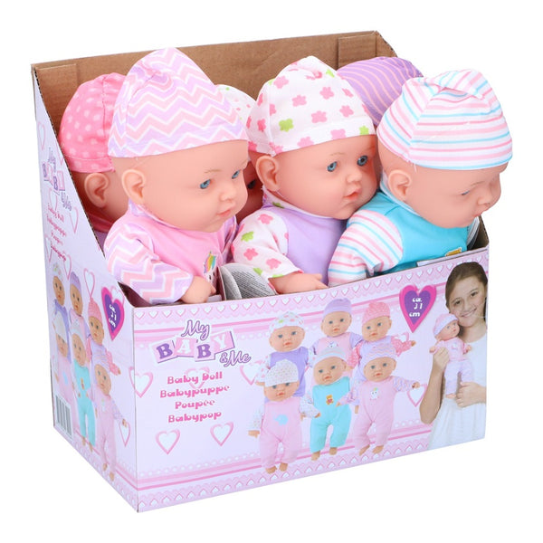Toy Hub Pastel Baby Doll - 31cm - Hat and Romper