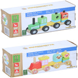 Marionette Wooden Stackable Train Set | Animal Motifs