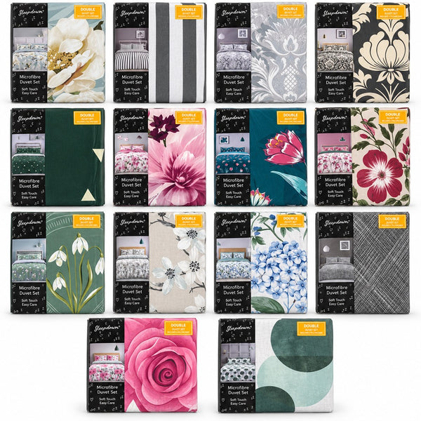 Microfibre Duvet Set | Assorted Prints for Double Beds