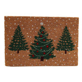 Christmas Tree Motif Doormat | 60 x 40, Textured Scraper, Low-Profile