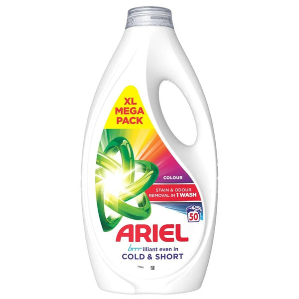 Ariel Colour Washing Liquid | 50 Washes | XL Mega Pack