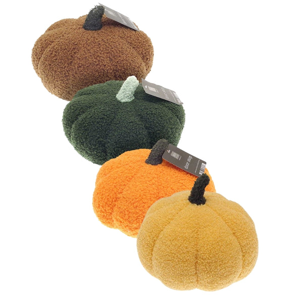 Country Club Plush Pumpkin Door Stop | 3 Assorted