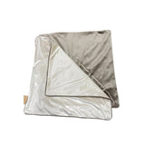 2pk Velvet Cushion Covers Taupe/Cream 45cm | Soft & Luxurious