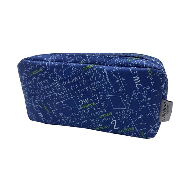 Supreme Double Pencil Case Maths | Durable Fabric, Spacious Interior