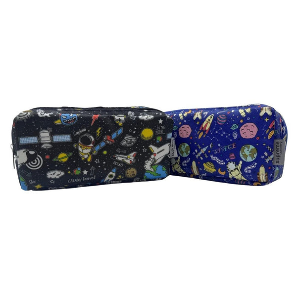 Supreme Double Space-Themed Pencil Case | Durable Fabric and Spacious Interior