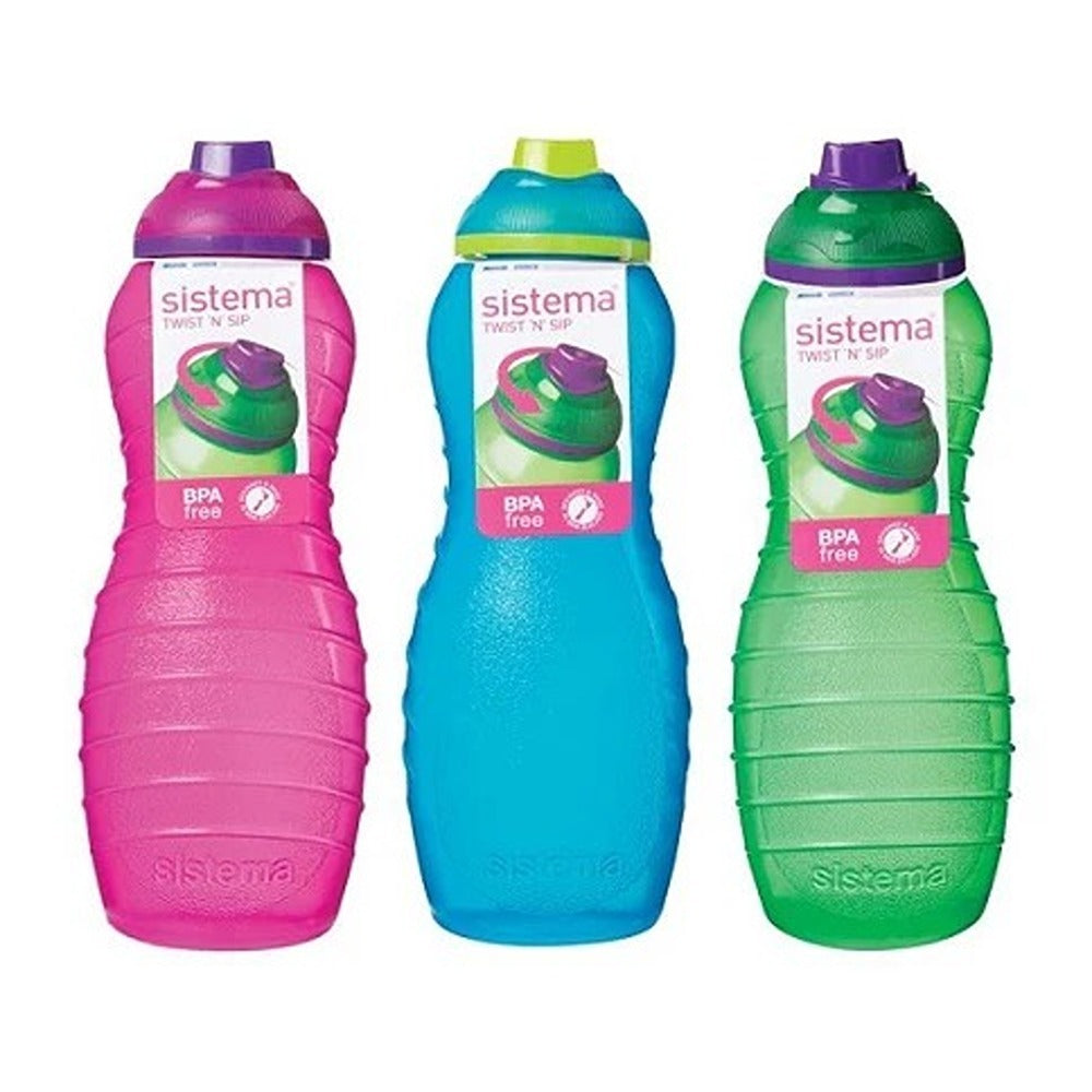 Sistema 700ml Davina Hygienic Twist 'n' Sip Water Bottle | BPA-Free, Ergonomic Design