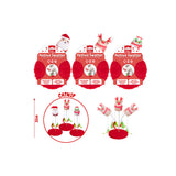 Christmas Festive Plush Spring Cat Toy with Catnip | 20 cm, Feather Accents