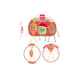 Christmas Catnip Cat Toy Pack of 3 | Assorted Colours, Crinkle Core, 7–10 cm