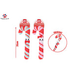 Christmas Squeaky Plush Candy Cane Dog Toy | 35 cm, 2 Assorted Designs