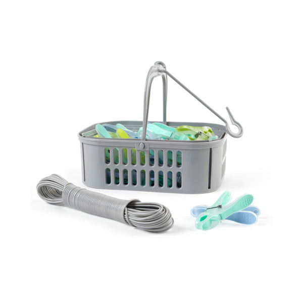 Beldray Ultra Grip Peg Set | Pack of 30, Includes Basket and Line