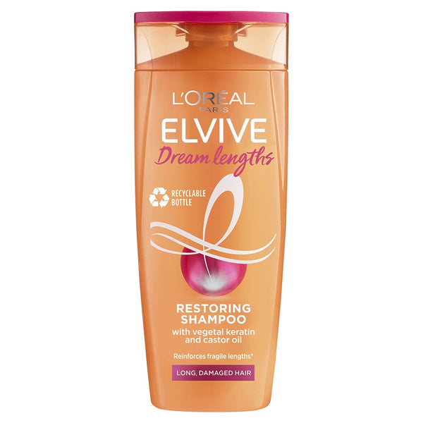 Elvive Dream Lengths Restoring Shampoo | 250 ml, for Long, Damaged Hair