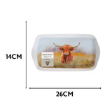 Coco & Gray Highland Cow Melamine Tea Tray | 26x14cm