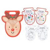 Christmas Reindeer-Shaped Activity Pad | Assorted Designs, Sticker Sheets
