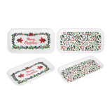Christmas Assorted Oblong Treat Tray | Holly and Berry, Merry Christmas Script