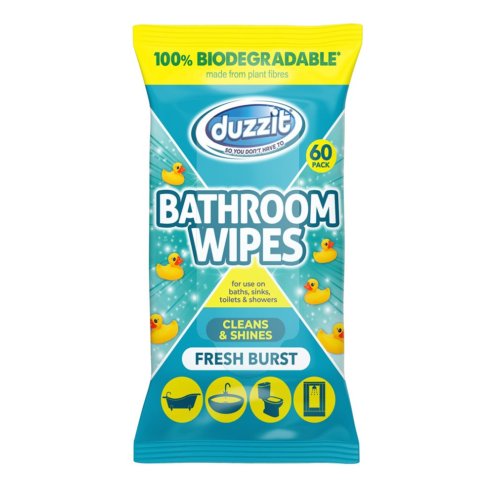 Duzzit Biod Bathroom Wipes Fresh Burst | 60s