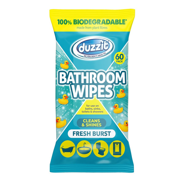 Duzzit Biod Bathroom Wipes Fresh Burst | 60s