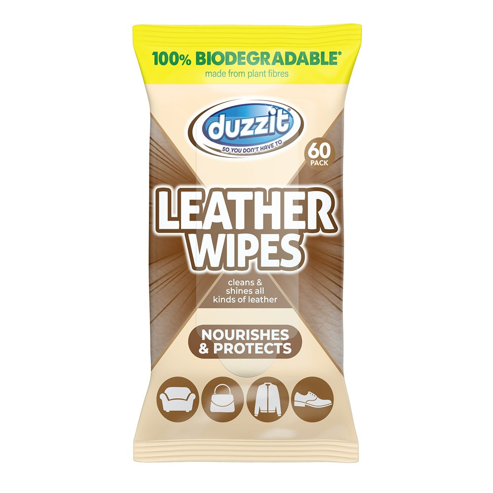 Duzzit Biod Leather Cleaning Wipes | 60s