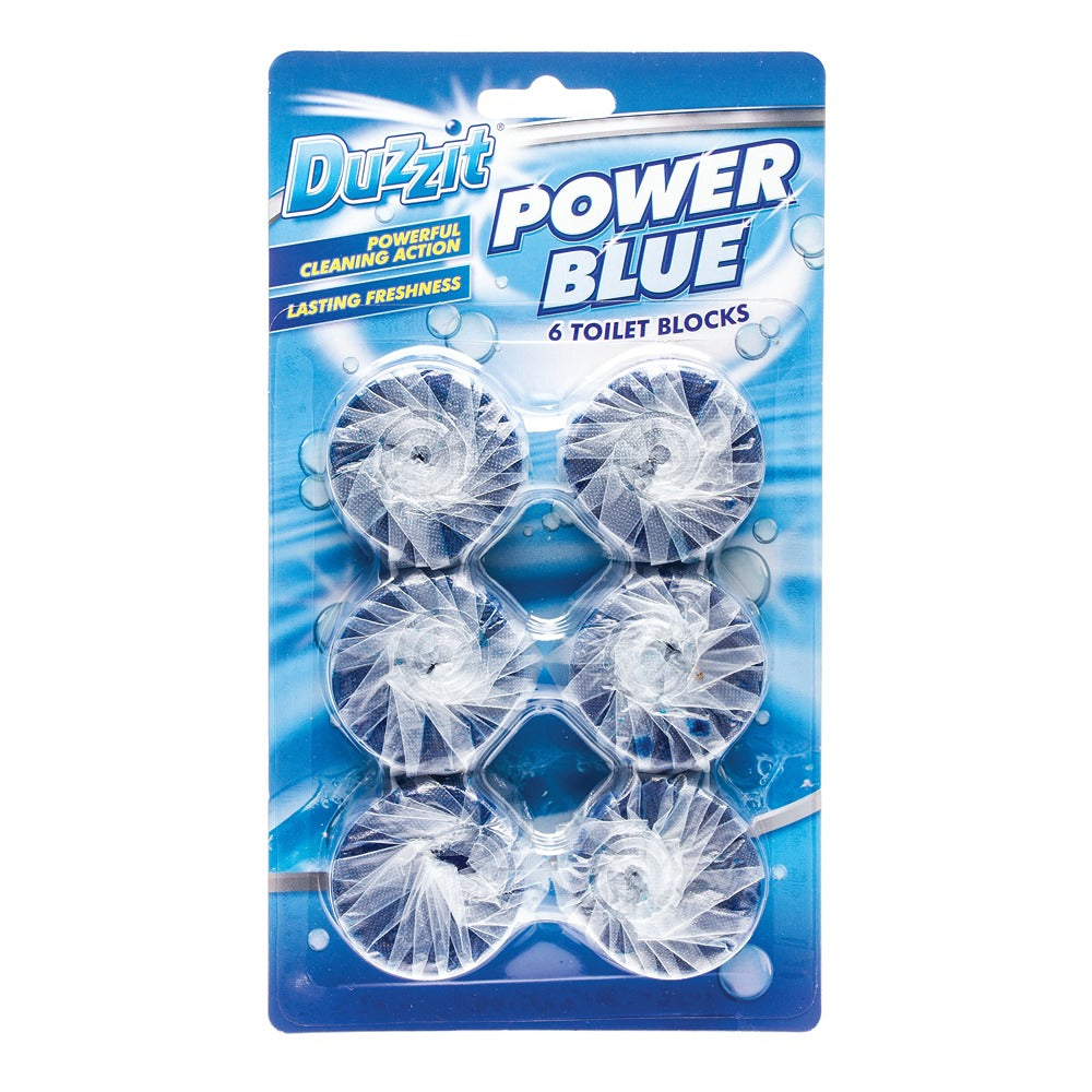 Duzzit Power Blue Toilet Block | Pack of 6
