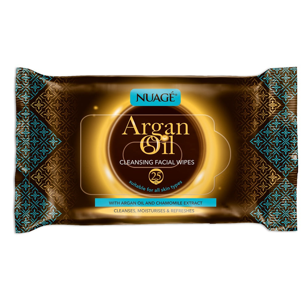 Nuage Argan Oil Clean Facial Wipes | 50s