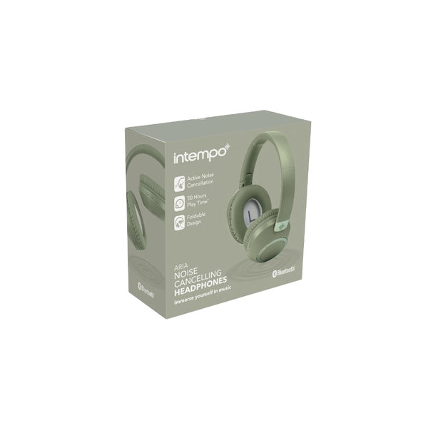 Intempo Noise Isolating Closed-Back Headphones | Matte Sage Green