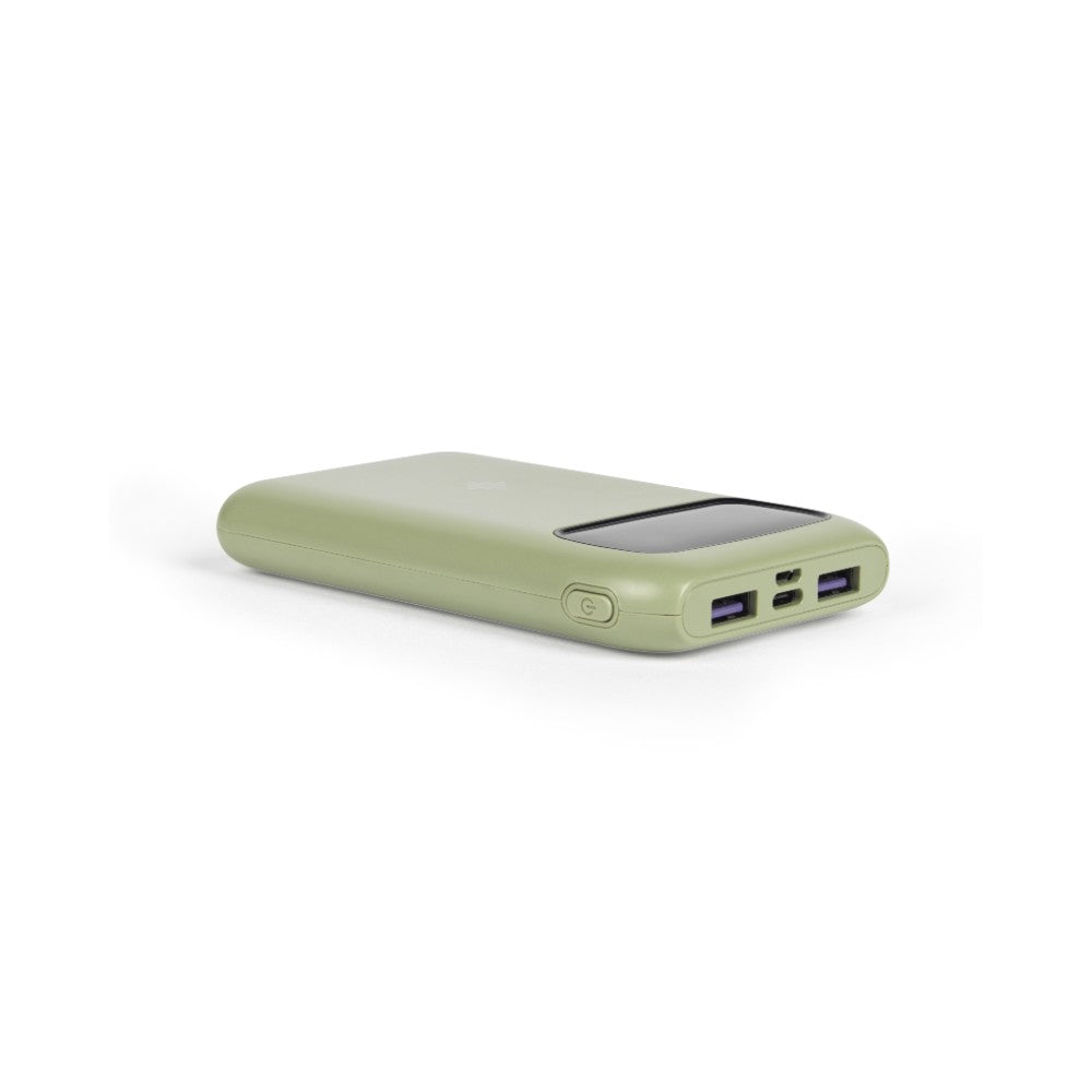 Intempo Aria Power Bank | 10000mAh, Green, Compact, Ergonomic Grip