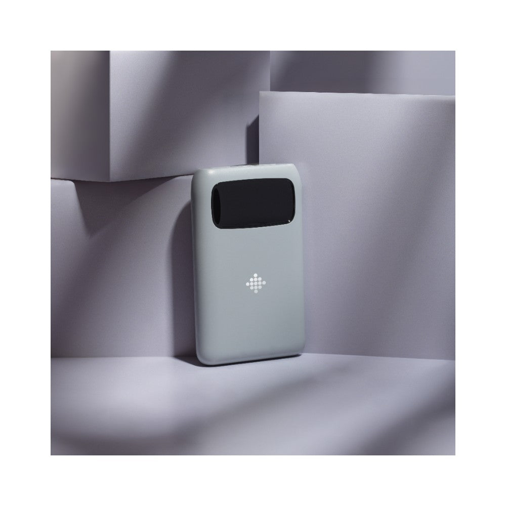 Intempo Aria Power Bank | 10000mAh, Grey, Status Display, Side Button