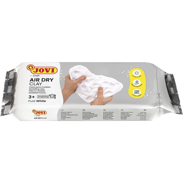 Jovi Air Dry White Modelling Clay | 1kg, Ages 3+, Natural Origin