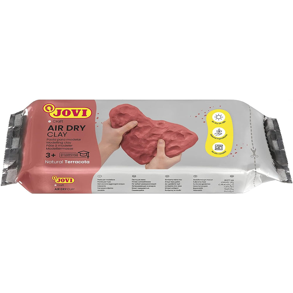 Jovi Natural Terracotta Air Dry Modelling Clay | 1kg, Natural Ingredients