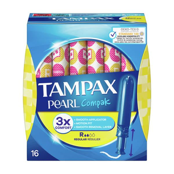 Tampax Compak Pearl Tampons | Regular 16s