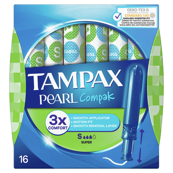 Tampax Compak Pearl Tampons | Super 16s