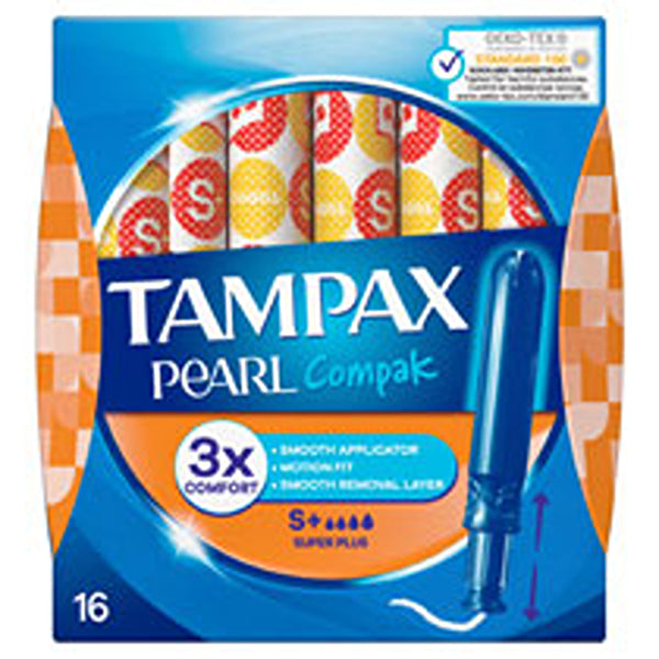 Tampax Compak Pearl Tampons | Super Plus 16s