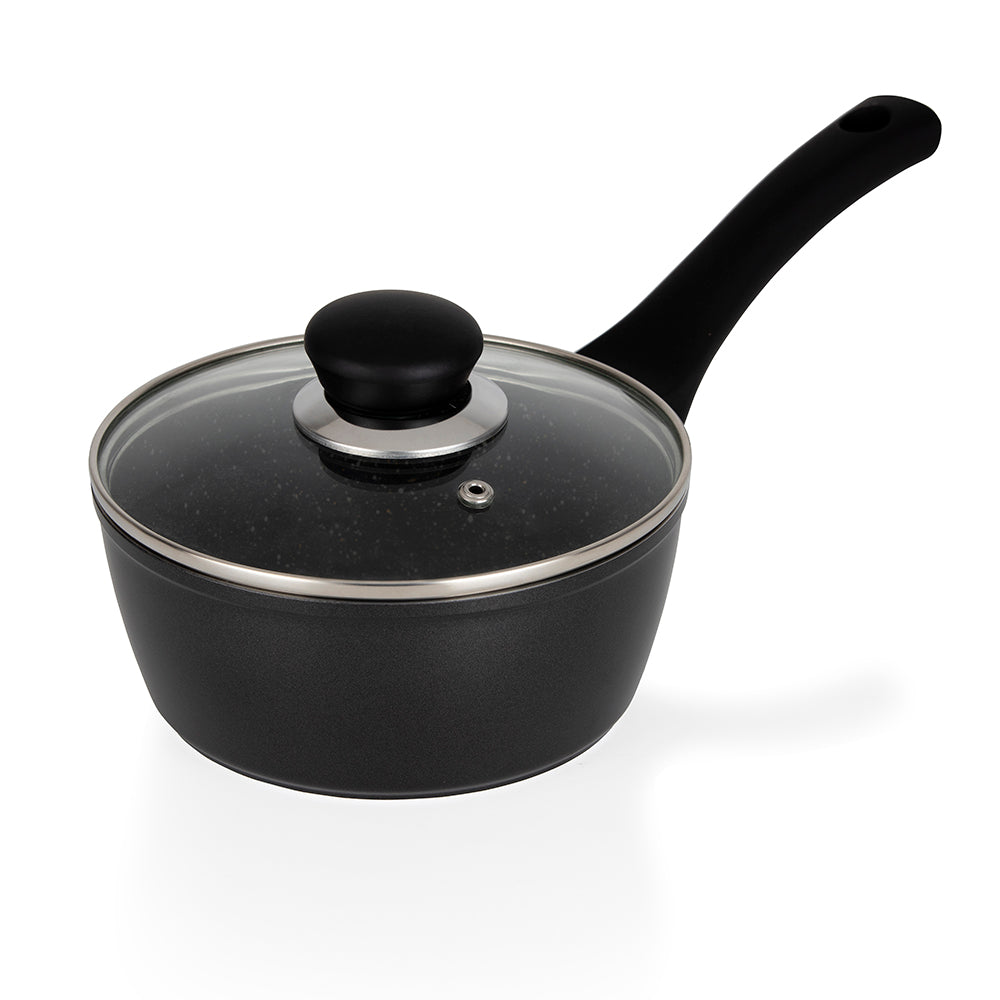 Simply Home Black Marble Saucepan | 16cm 
