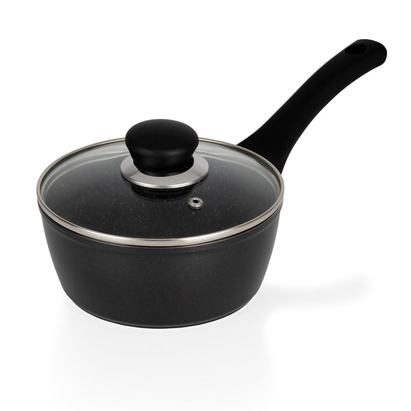 Simply Home Black Marble Saucepan | 16cm 