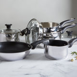 Simply Home Stainless Steel Saucepan with Draining Lid | 16cm