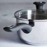 Simply Home Stainless Steel Saucepan with Draining Lid | 18cm