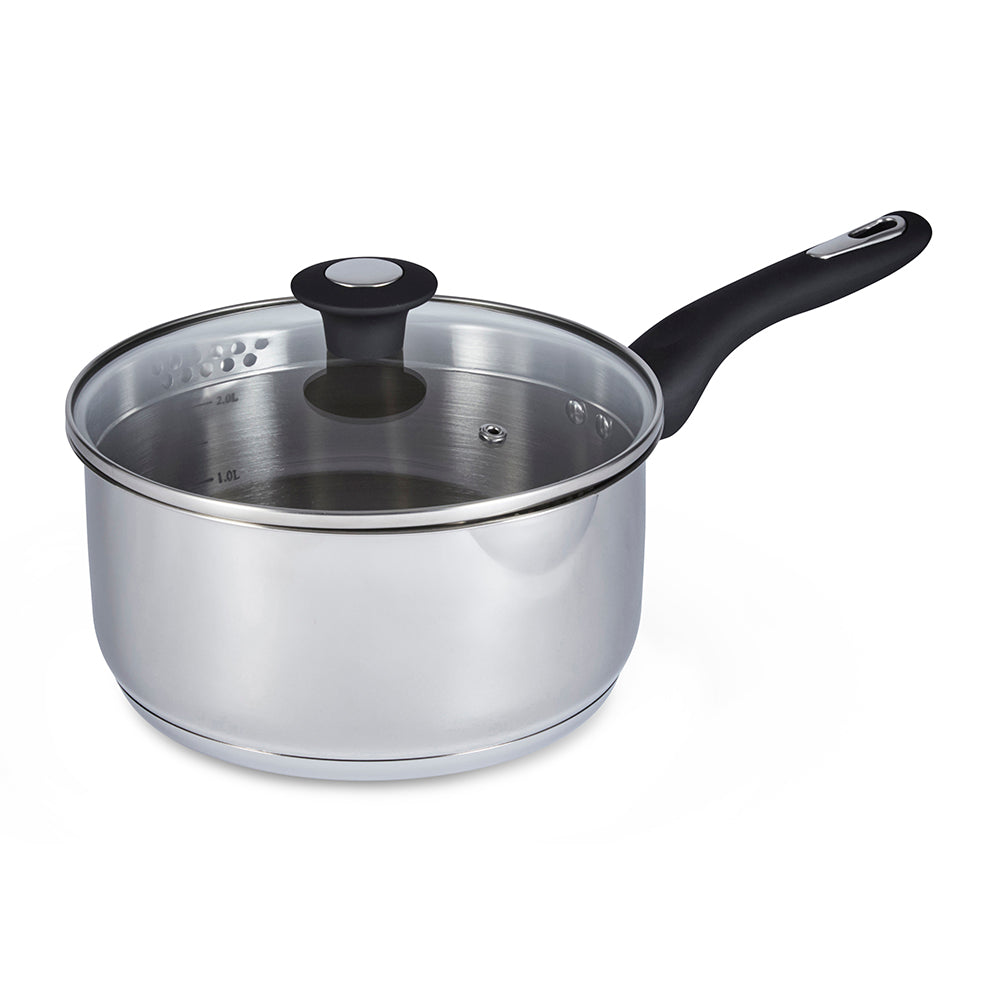 Simply Home Stainless Steel Saucepan with Draining Lid | 20cm